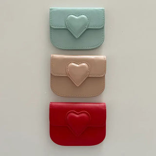 Cowhide in-1 Women's Card Wallet Heart Wallet