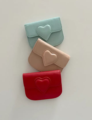 Cowhide in-1 Women's Card Wallet Heart Wallet