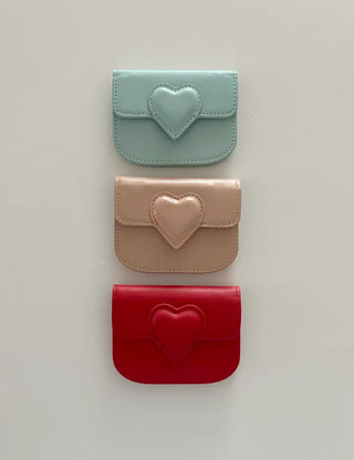 Cowhide in-1 Women's Card Wallet Heart Wallet