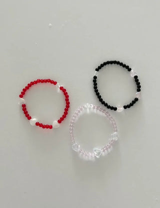 Aurora Heart Bead Bracelet Handmade Women's Summer Jewelry