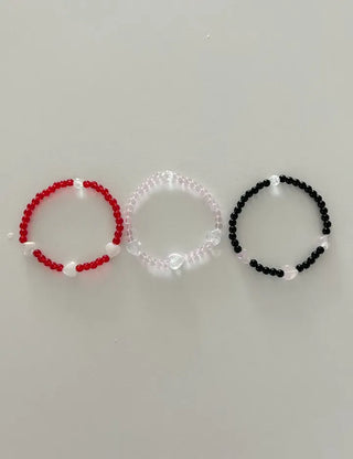 Aurora Heart Bead Bracelet Handmade Women's Summer Jewelry