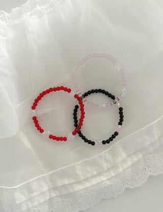 Aurora Heart Bead Bracelet Handmade Women's Summer Jewelry