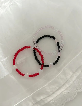Aurora Heart Bead Bracelet Handmade Women's Summer Jewelry