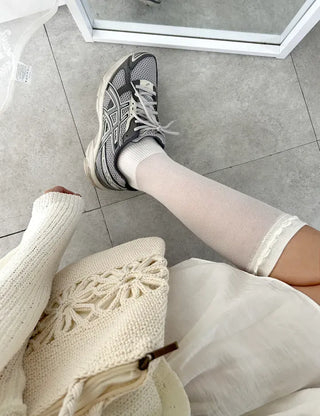 Mesh Frill Knee Socks Spring/Summer Women's Fashion Socks