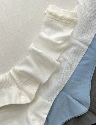 Mesh Frill Knee Socks Spring/Summer Women's Fashion Socks