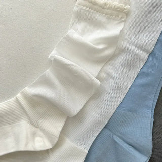 Mesh Frill Knee Socks Spring/Summer Women's Fashion Socks