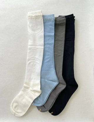Mesh Frill Knee Socks Spring/Summer Women's Fashion Socks