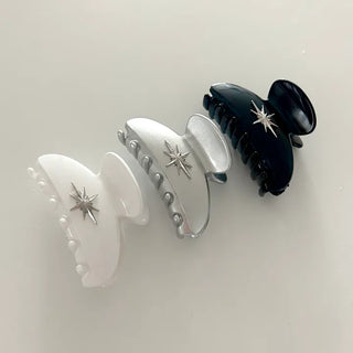 Starlight Crescent Hair Clip Half-Up Mini Updo Hair Clip