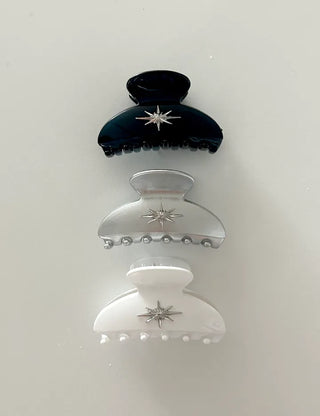 Starlight Crescent Hair Clip Half-Up Mini Updo Hair Clip
