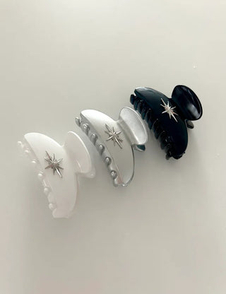 Starlight Crescent Hair Clip Half-Up Mini Updo Hair Clip
