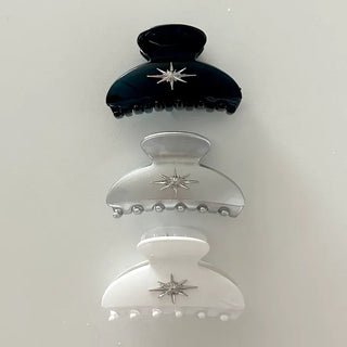 Starlight Crescent Hair Clip Half-Up Mini Updo Hair Clip