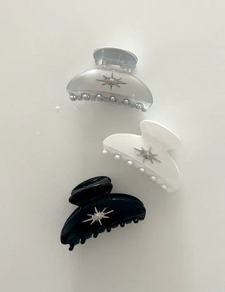 Starlight Crescent Hair Clip Half-Up Mini Updo Hair Clip