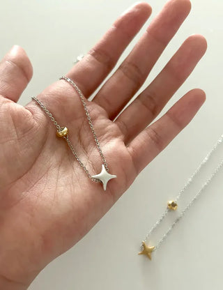 Starlight Pendant Chain Necklace Four Seasons Layered Necklace