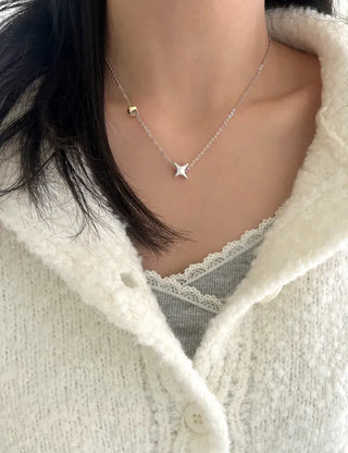 Starlight Pendant Chain Necklace Four Seasons Layered Necklace