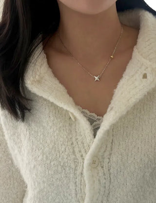 Starlight Pendant Chain Necklace Four Seasons Layered Necklace