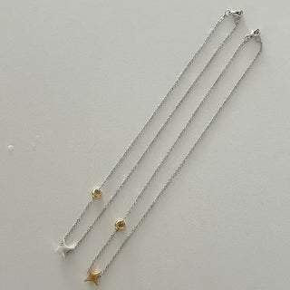 Starlight Pendant Chain Necklace Four Seasons Layered Necklace
