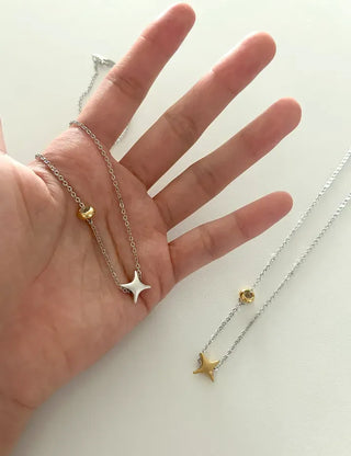 Starlight Pendant Chain Necklace Four Seasons Layered Necklace