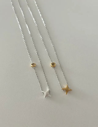 Starlight Pendant Chain Necklace Four Seasons Layered Necklace