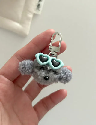 Mini Poodle Doll Keyring Phone Strap Bag Keyring Key Holder Keyring