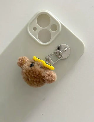 Mini Poodle Doll Keyring Phone Strap Bag Keyring Key Holder Keyring