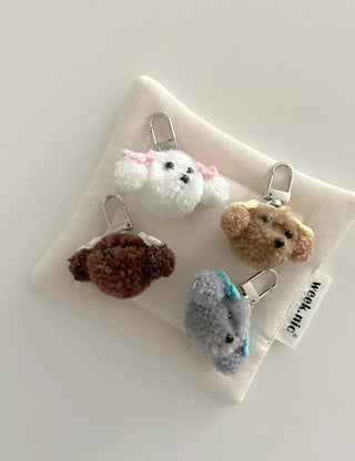 Mini Poodle Doll Keyring Phone Strap Bag Keyring Key Holder Keyring