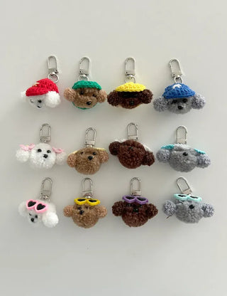 Mini Poodle Doll Keyring Phone Strap Bag Keyring Key Holder Keyring