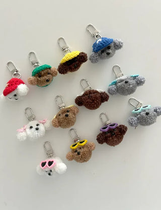Mini Poodle Doll Keyring Phone Strap Bag Keyring Key Holder Keyring