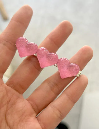 Piece Hairpin Set: Pearl Candy Pearl Heart Side Hairpin Claw Clip