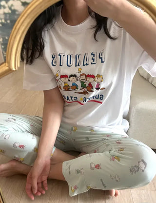 Snoopy Cooling Pajama Pants Cool Summer Homewear