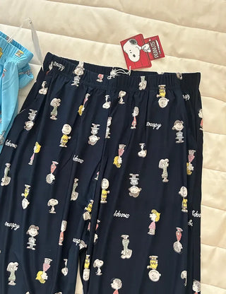 Snoopy Cooling Pajama Pants Cool Summer Homewear