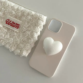 Sand Pearl Heart Smart Talk Attachable Phone Case
