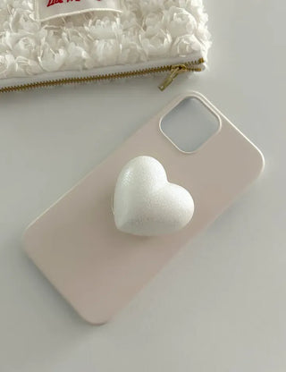 Sand Pearl Heart Smart Talk Attachable Phone Case