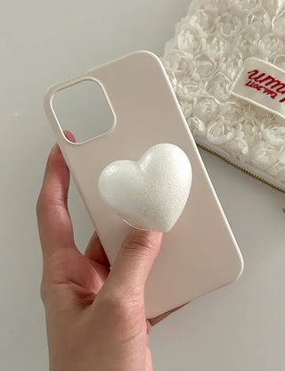 Sand Pearl Heart Smart Talk Attachable Phone Case