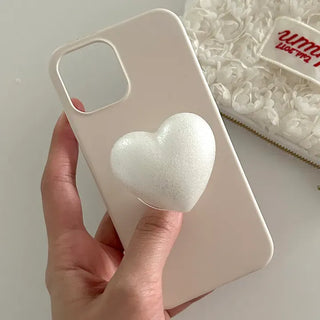 Sand Pearl Heart Smart Talk Attachable Phone Case