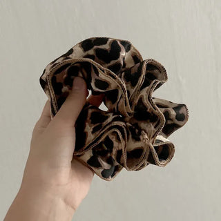 Leopard Print Layered Large Scrunchie