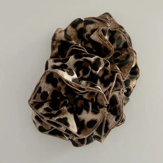 Leopard Print Layered Large Scrunchie