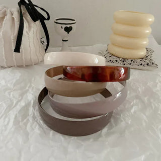 1+1 Enamel Acrylic Basic Daily Headband Hairband