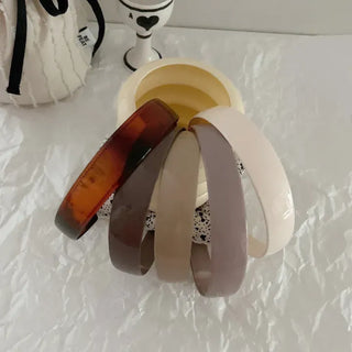 1+1 Enamel Acrylic Basic Daily Headband Hairband
