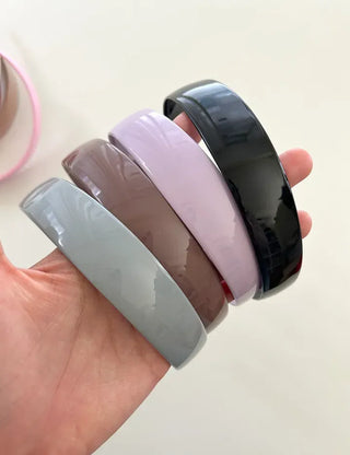 1+1 Enamel Acrylic Basic Daily Headband Hairband