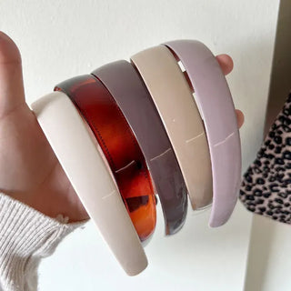 1+1 Enamel Acrylic Basic Daily Headband Hairband