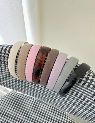 1+1 Enamel Acrylic Basic Daily Headband Hairband