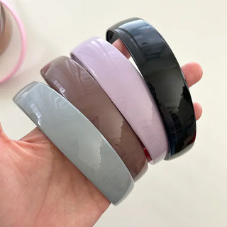 1+1 Enamel Acrylic Basic Daily Headband Hairband