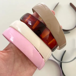 1+1 Enamel Acrylic Basic Daily Headband Hairband