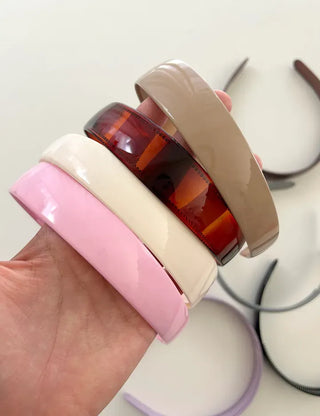 1+1 Enamel Acrylic Basic Daily Headband Hairband