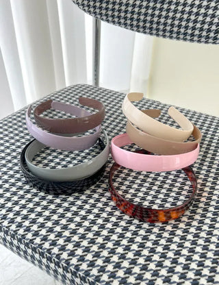1+1 Enamel Acrylic Basic Daily Headband Hairband