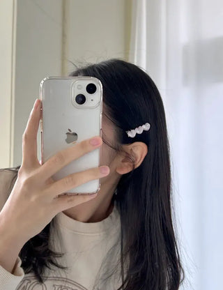 1+1 Sparkling Mini Heart Side Hair Clip Set