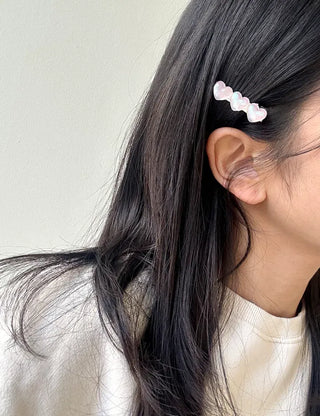1+1 Sparkling Mini Heart Side Hair Clip Set