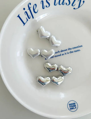 1+1 Sparkling Mini Heart Side Hair Clip Set