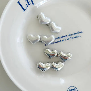 1+1 Sparkling Mini Heart Side Hair Clip Set