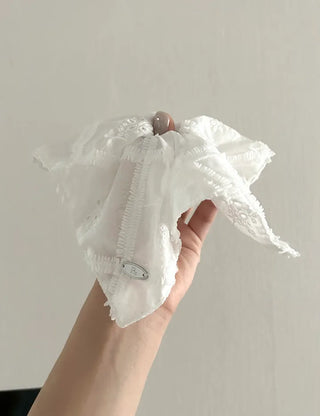 Pure Lace Scrunchie Square Scarf Hair Tie